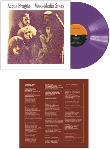 Mass Media Stars (Limited & Numbered 180 gr. Violet Coloured Vinyl Edition) - Vinile LP di Acqua Fragile