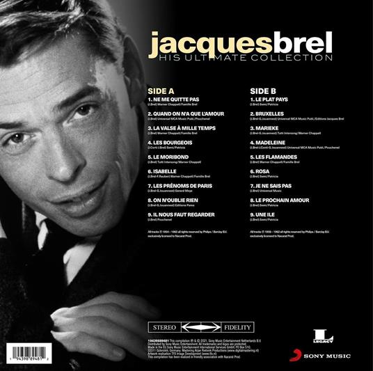 His Ultimate Collection - Vinile LP di Jacques Brel - 2