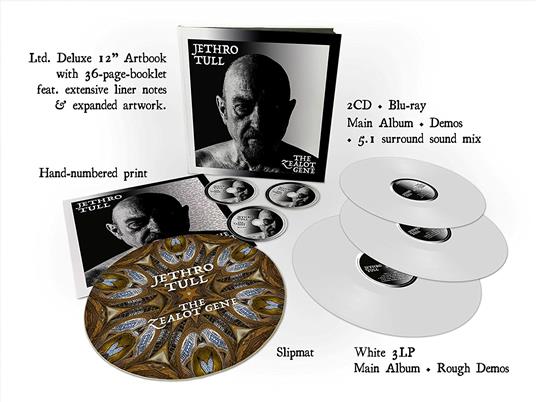 The Zealot Gene (Box Set: 2 CD + Blu-ray + 3 LP Coloured) - Vinile LP + CD Audio + Blu-ray di Jethro Tull - 2