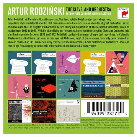 The Complete Columbia Album Collection - CD Audio di Cleveland Orchestra,Artur Rodzinski - 2
