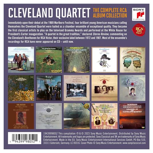 The Complete RCA Albums - CD Audio di Cleveland Quartet - 2