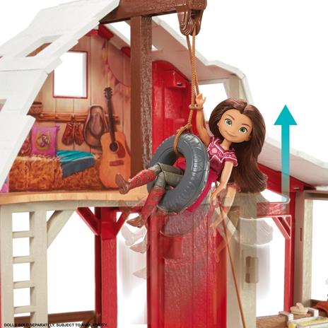 Spirit Stalla con Maneggio, Playset con cavallo Spirit, 3 aree di gioco e 10 accessori inclusi. Mattel (HBP29) - 3