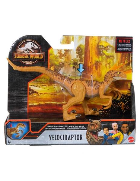 Jurassic World Velociraptor attacco selvaggio