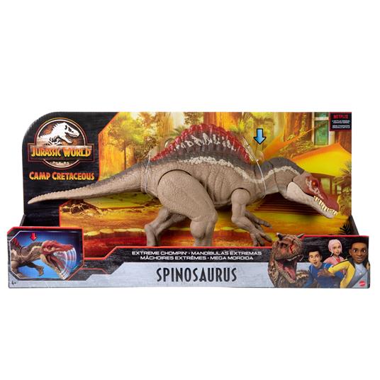 Jurassic World- Spinosauro Morso Estremo, Dinosauro Giocattolo per Bambini 6+anni