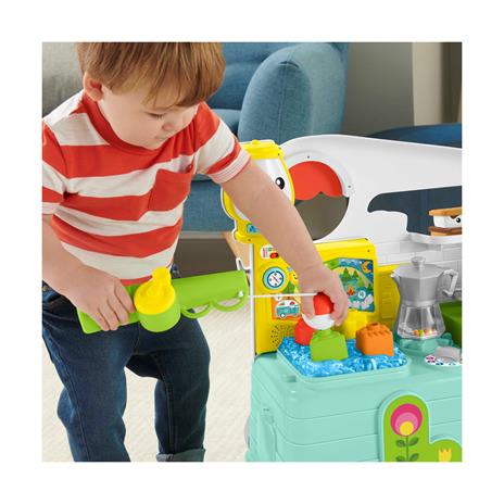 Fisher-Price Ridi e Impara Camper 3-in-1, edizione italiana, giocattolo a spinta per primi passi - 6