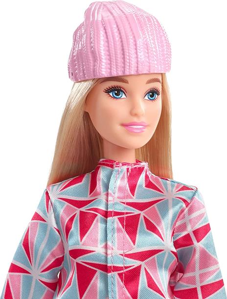 Barbie Sport Invernali Snowboarder - Bambola con Snowboard, Abbigliamento Tecnico e Trofeo - 3