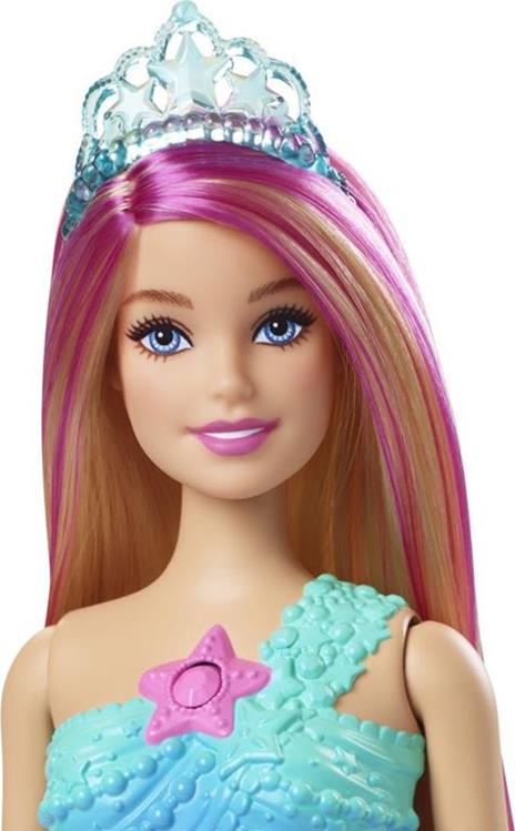 Barbie-Dreamtopia Sirena Luci Scintillanti Bambola Bionda con Coda che si Illumina - 3
