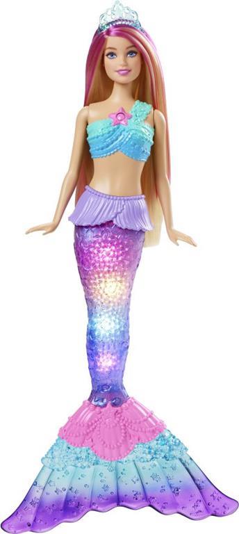 Barbie-Dreamtopia Sirena Luci Scintillanti Bambola Bionda con Coda che si Illumina - 2