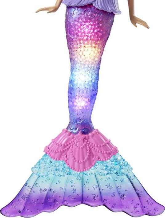 Barbie-Dreamtopia Sirena Luci Scintillanti Bambola Bionda con Coda che si Illumina - 6