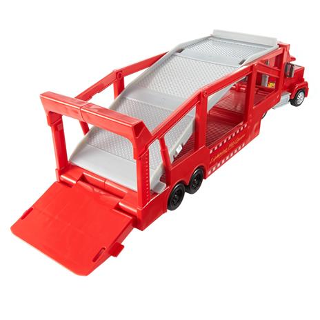 Disney Pixar Cars Mack Trasportatore, camion da 33 cm con rampa per trasportare 12 macchinine - 3