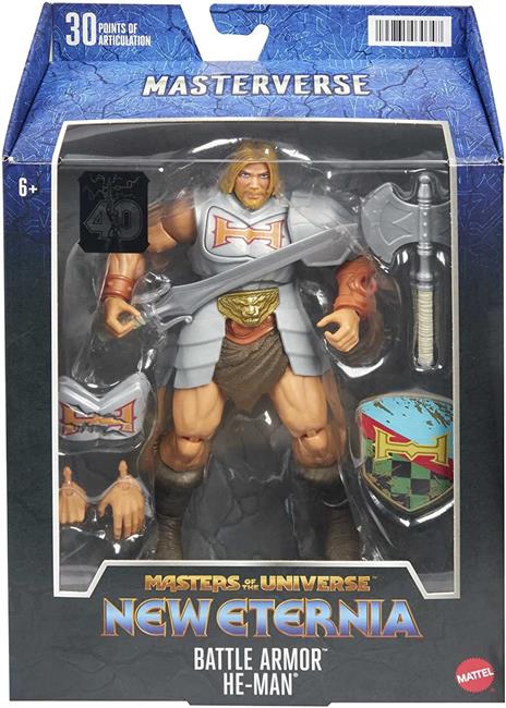 Masters Of The Universe New Eternia Masterverse Action Figura 2022 Battle-armor He-man 18 Cm Mattel - 6