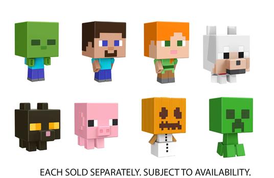 MINECRAFT MINI TESTE MOB Personaggi ASSORTIMENTO