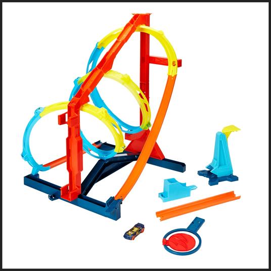 Hot Wheels - Track Builder Unlimited Vortice Estremo, Playset Sfida Innovativa con Pista a Elica - 2