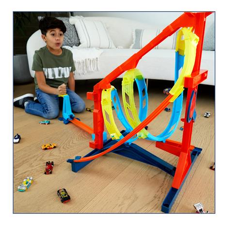 Hot Wheels - Track Builder Unlimited Vortice Estremo, Playset Sfida Innovativa con Pista a Elica - 6