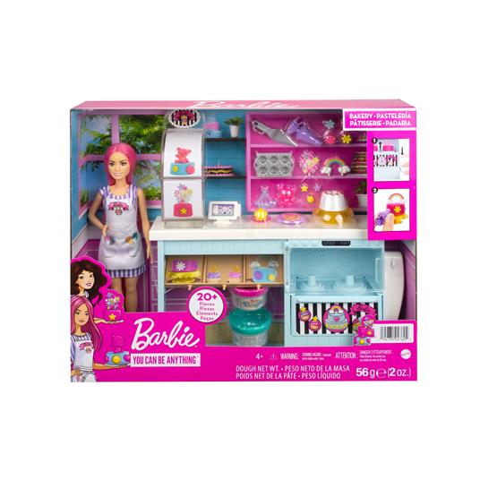 Barbie Pasticceria - Playset con Bambola e Postazione da Pasticceria - Bambola da 30 cm - Oltre 20 Accessori per Dolci - 12