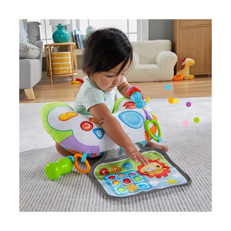 Fisher-Price Cuscino Baby Gamer giocattolo sensoriale per giocare distesi sul pancino, dalla nascita in su - 6