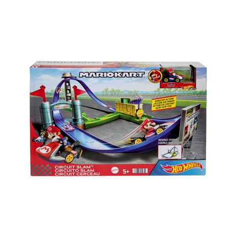 Hot Wheels - Mario Kart Sfida in Circuito, Pista con veicolo Mario Kart - 3