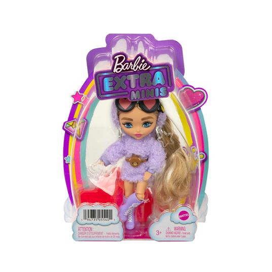 Barbie Extra Minis Mini Bambola Articolata con Vestito Lilla