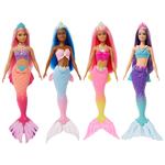 Barbie Dreamtopia - Sirene Assortimento misto di bambole con capelli colorati, coroncine e code da sirena