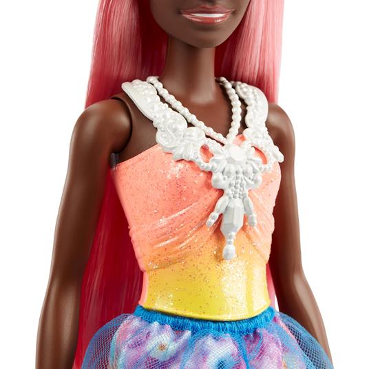 Barbie Dreamtopia Principessa, bambola con corpetto scintillante, gonna da principessa e diadema - 4