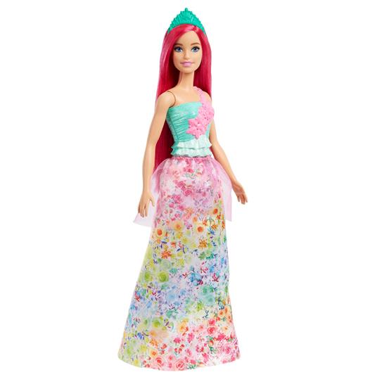 Barbie Dreamtopia - Principesse Assortimento misto di bambole con corpetto scintillante, gonna da principessa e coroncina - 3