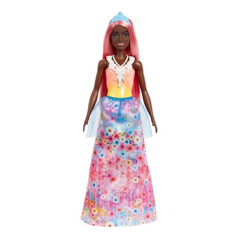 Barbie Dreamtopia - Principesse Assortimento misto di bambole con corpetto scintillante, gonna da principessa e coroncina - 5