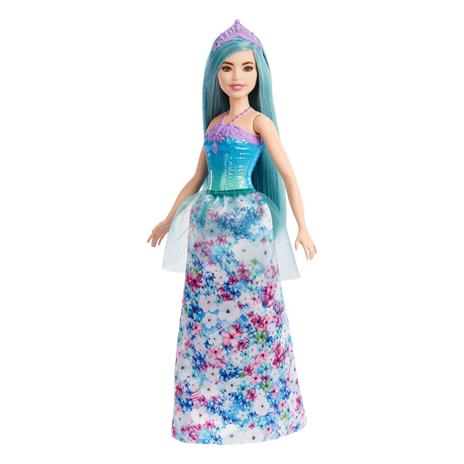 Barbie Dreamtopia - Principesse Assortimento misto di bambole con corpetto scintillante, gonna da principessa e coroncina - 7