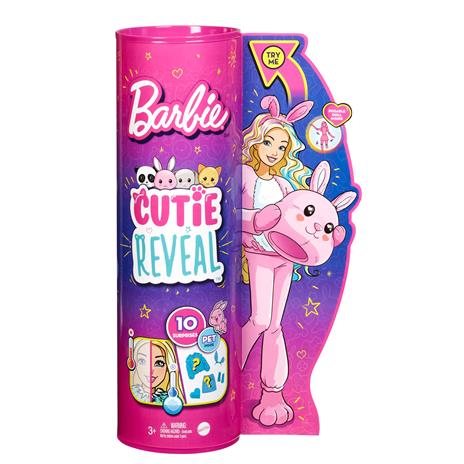 Barbie - Bambola Cutie Reveal Coniglio, Coniglietto Giocattolo per Bambini 3+ Anni, HHG19 - 2