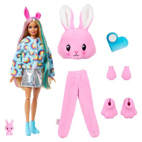 Barbie - Bambola Cutie Reveal Coniglio, Coniglietto Giocattolo per Bambini 3+ Anni, HHG19 - 4