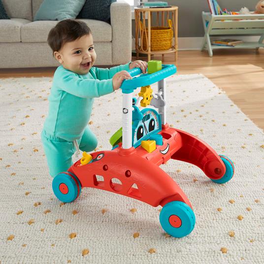 Fisher-Price Primi Passi al Volante, multilingue, giocattolo ispirato a una  macchina che incoraggia i bambini a camminare