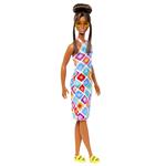 Barbie Fashionistas Vestito Quadri afro