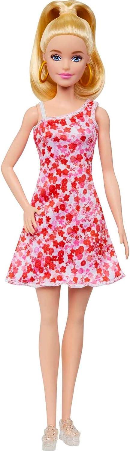 Barbie Fashionistas Capelli Biondi Vestito Rosso