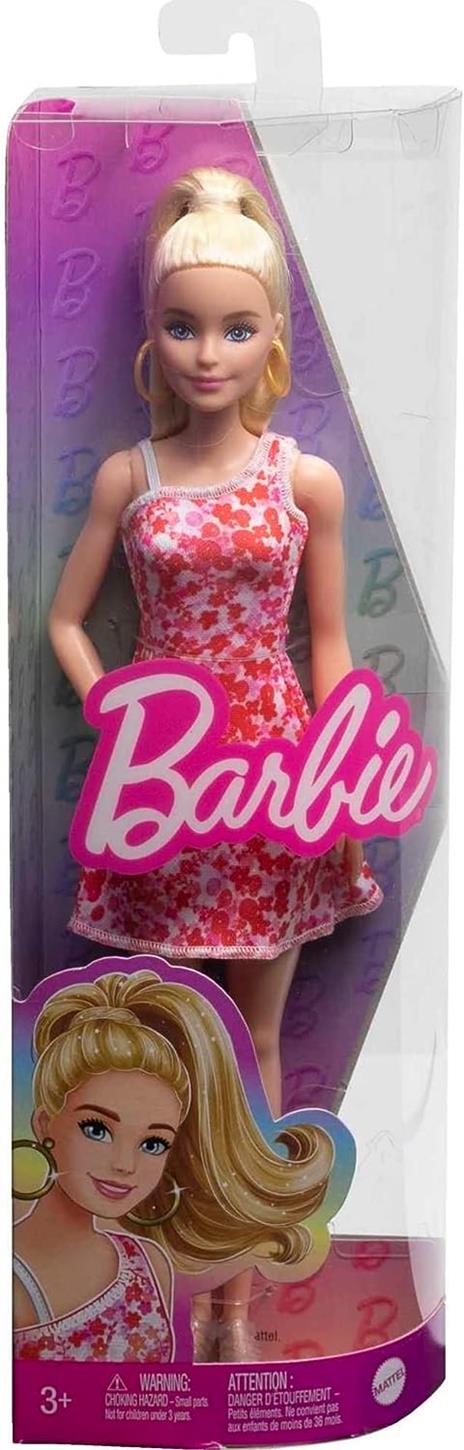 Barbie Fashionistas Capelli Biondi Vestito Rosso - 6