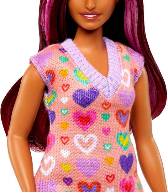 Barbie Fashionistas Vestito Cuori Afro - 4