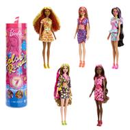 Barbie - Color Reveal Serie Dolci Frutti bambola profumata con 7 sorprese cambia-colore e accessori