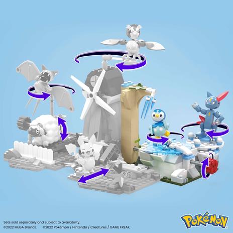 MEGA Pokémon Piplup e Sneasel Divertimento sulla Neve - 4