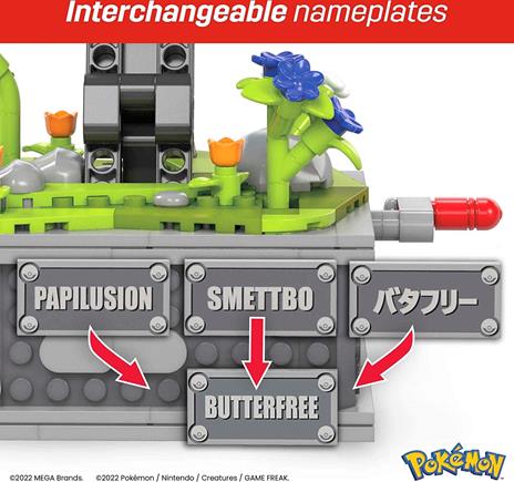 Pokémon Mega Construx Construction Set Motion Butterfree Mattel - 3