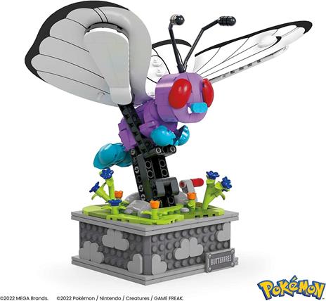 Pokémon Mega Construx Construction Set Motion Butterfree Mattel - 4