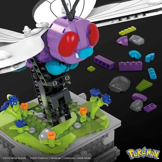 Pokémon Mega Construx Construction Set Motion Butterfree Mattel - 5