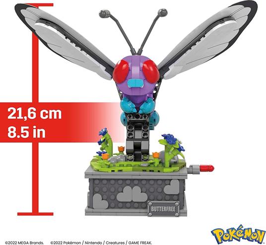 Pokémon Mega Construx Construction Set Motion Butterfree Mattel - 6