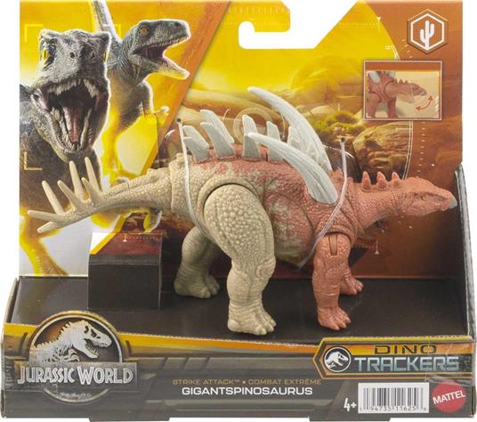 Mattel - Jurassic World Strike Attack Gigantspinosaurus Action Figure - HLN68