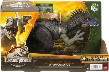 Jurassic World Dino Trackers Action Figura Wild Roar Dryptosaurus Mattel - 6