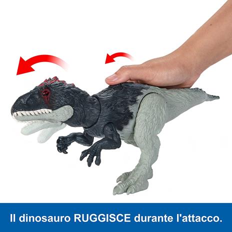 Jurassic World Dino Trackers Action Figura Wild Roar Eocarcharia Mattel - 4