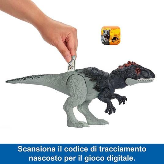 Jurassic World Dino Trackers Action Figura Wild Roar Eocarcharia Mattel - 5