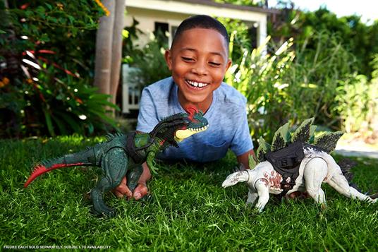 Jurassic World Dino Trackers Action Figura Gigantic Trackers Stegosaurus Mattel - 2