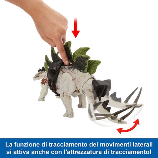 Jurassic World Dino Trackers Action Figura Gigantic Trackers Stegosaurus Mattel - 4