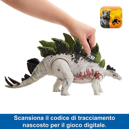 Jurassic World Dino Trackers Action Figura Gigantic Trackers Stegosaurus Mattel - 5