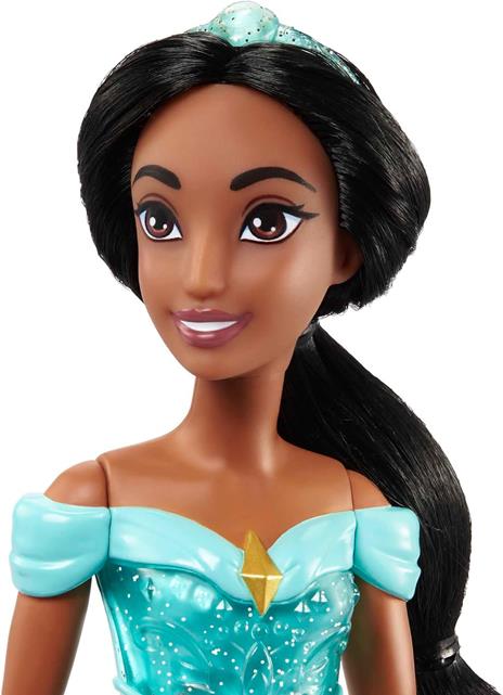 Disney Princess - Jasmine bambola con capi e accessori scintillanti ispirati al film, giocattolo per bambini, HLW12 - 3