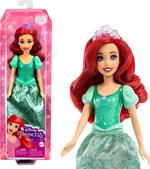 Disney princess  ariel bambola snodata, con capi e accessori scintillanti ispirati al film disney