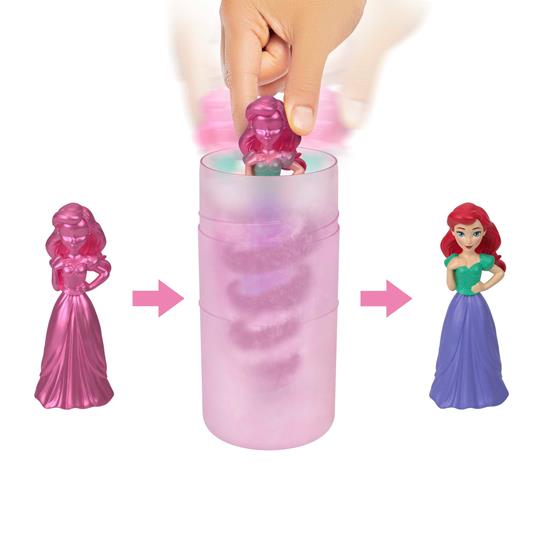 Disney Princess - Royal Color Reveal, assortmento, Bambola con 6 sorprese da rivelare, Serie Amici con Personaggio - 3